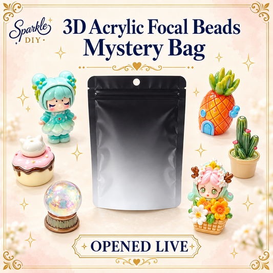 3D Acrylic Focal Beads Mystery Bag – Opened Live