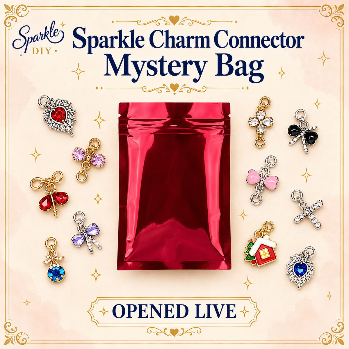 Sparkle Charm Connector Mystery Bag – Opened Live