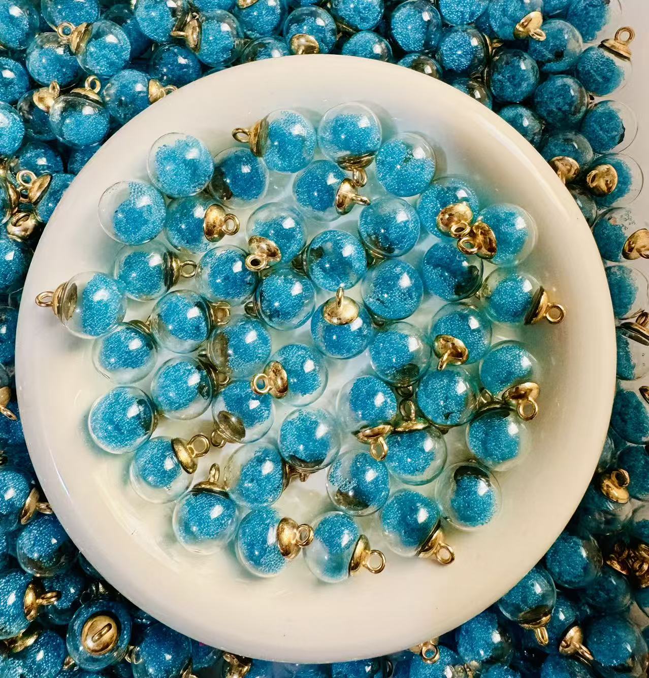 Glass car hanging beads