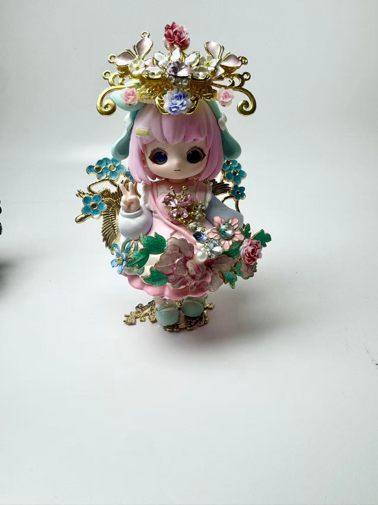 Fancy doll ornaments/parking signs