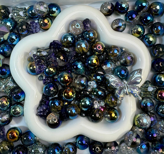 Dark Sparkle Beads Mix