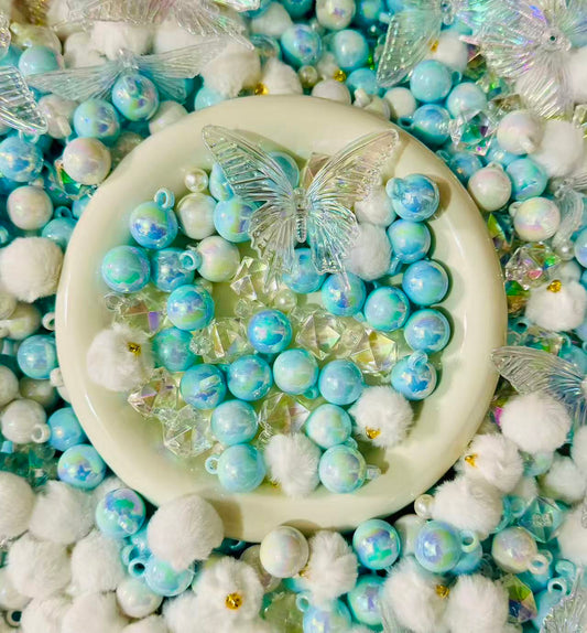 Blue and white car hanger mix