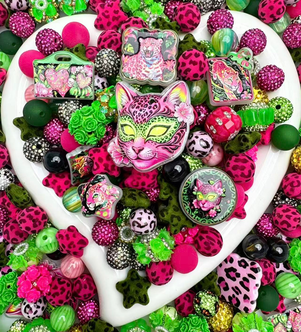 Wild Pink Leopard Mix