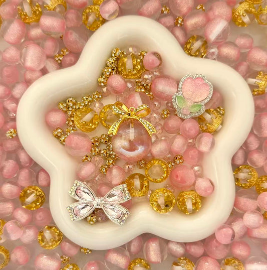 Pink royalty sparle beads Mix