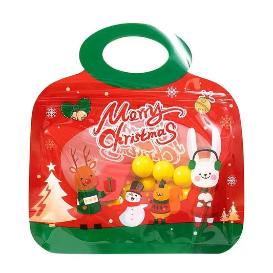 Christmas hand-held self sealing bag