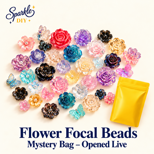 Flower Focal Beads Mystery Bag – Opened Live