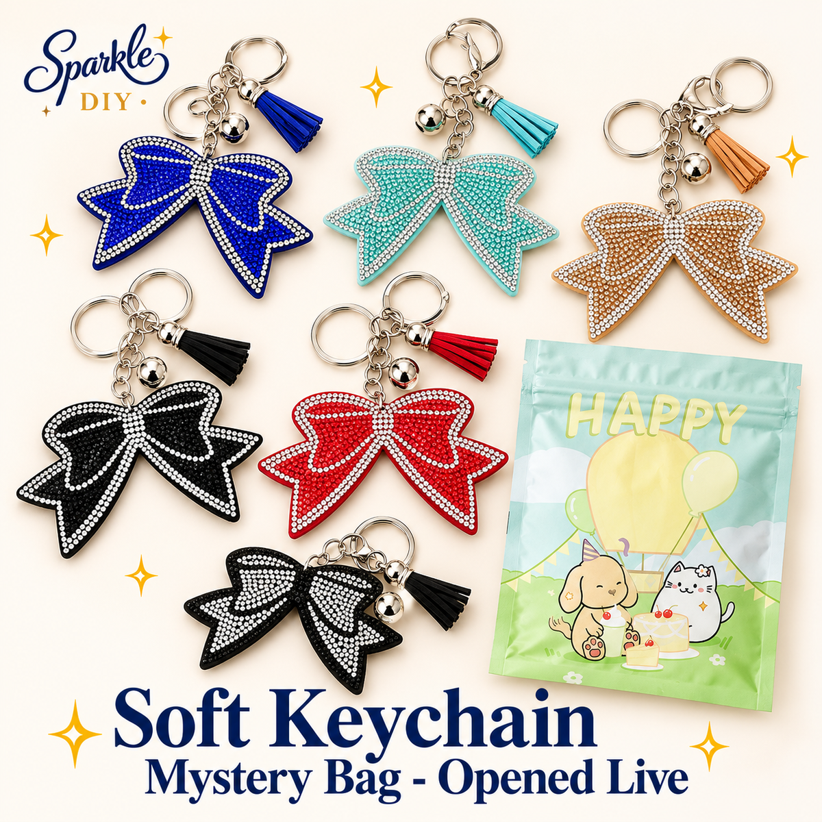 soft keychain Mystery Bag - Opened Live