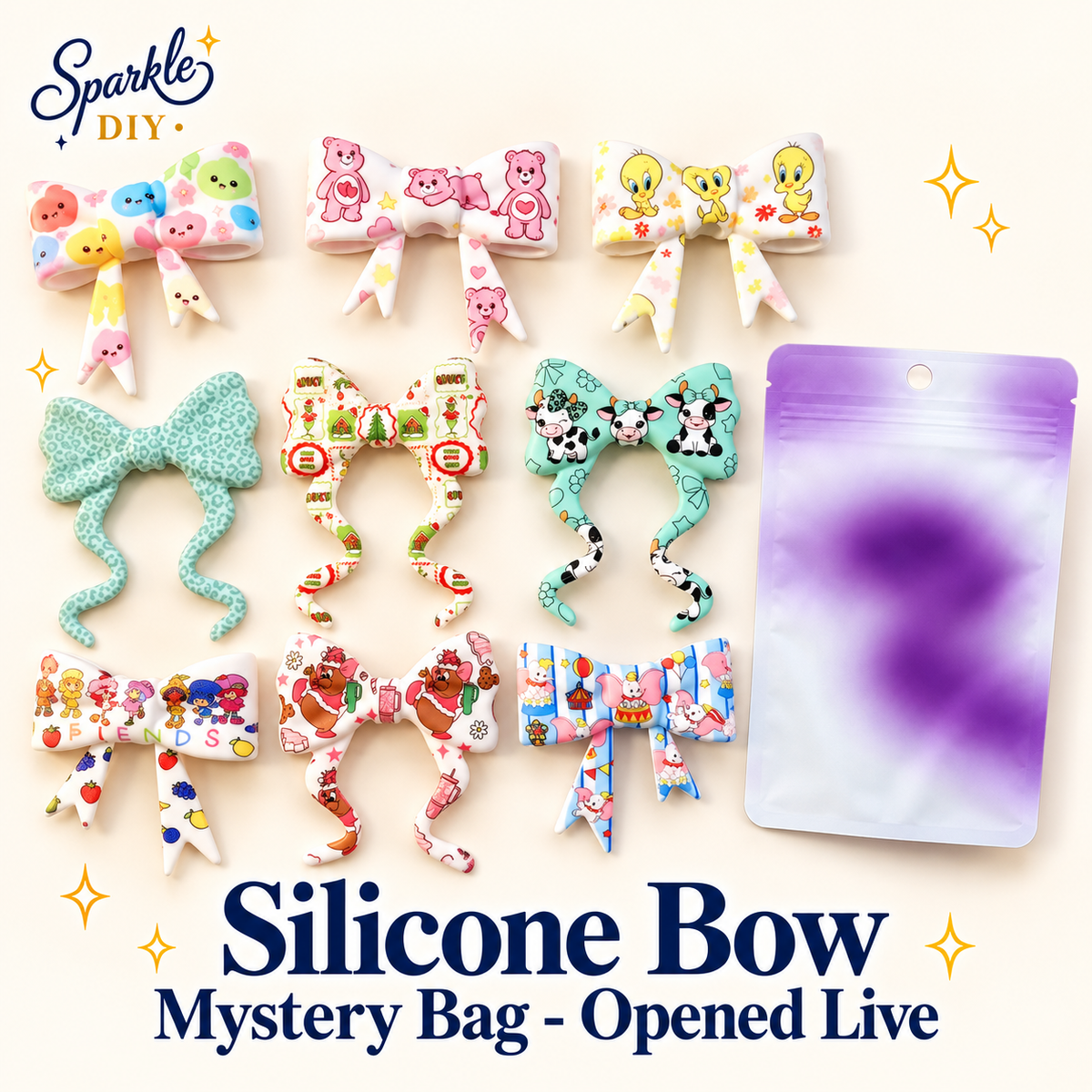 Silicone Bow Mystery Bag – Opened Live
