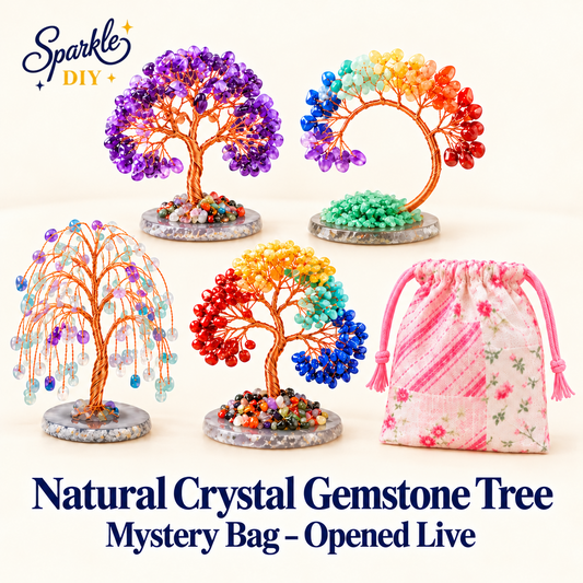 Natural Crystal Gemstone Tree Mystery Bag – Opened Live