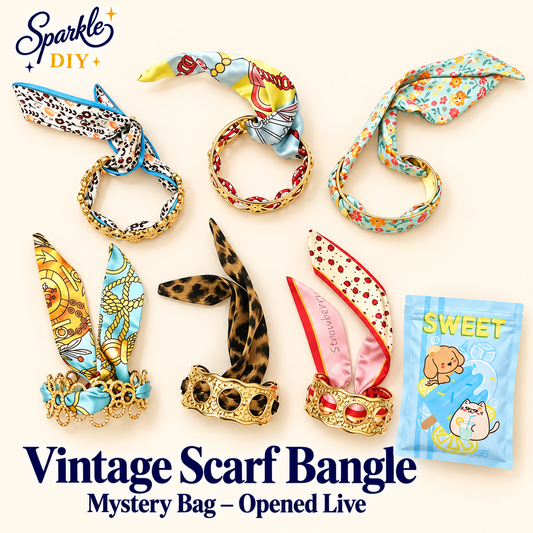 Vintage Scarf Bangle Mystery Bag – Opened Live
