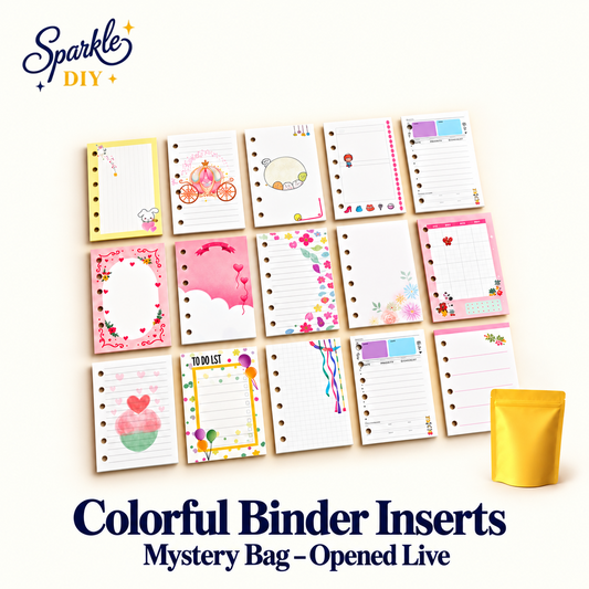 Colorful Binder Inserts Mystery Bag – Opened Live