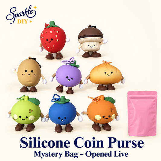 Silicone Coin Purse Mystery Bag – Opened Live — original product cutouts and original own-product mystery bag
