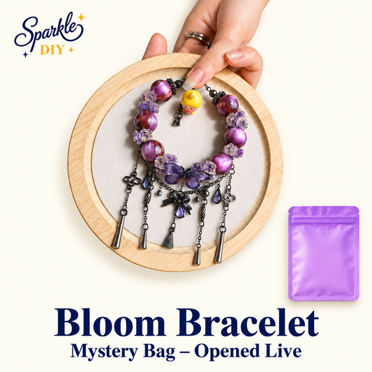 Bloom Bracelet Mystery Bag – Opened Live — original product cutouts and original own-product mystery bag