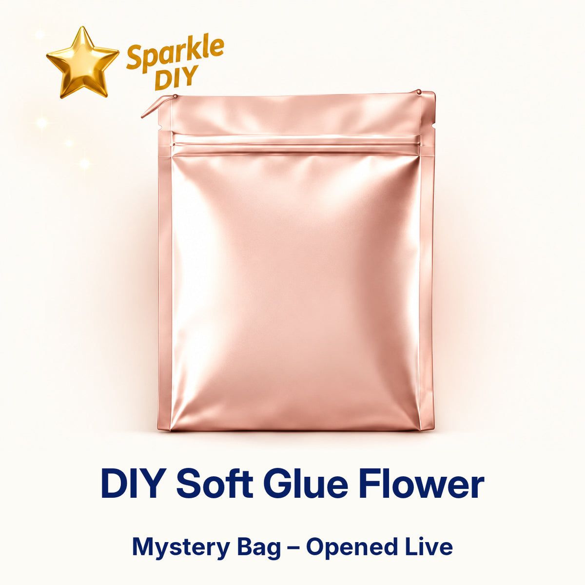 DIY Soft Glue Flower Mystery Bag