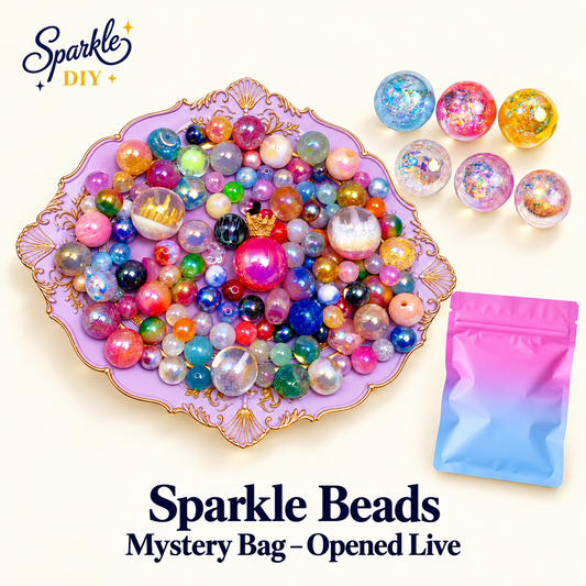 DIY Sparkle beads- Open in live