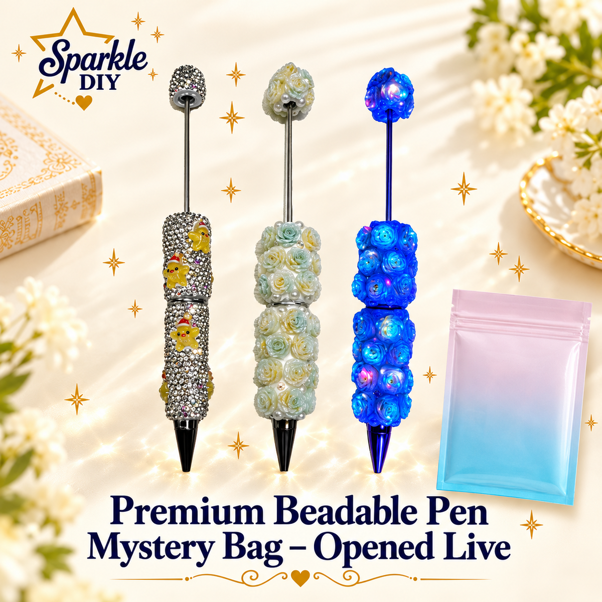 【New Arrival 】Premium Beadable Pen- Open in live