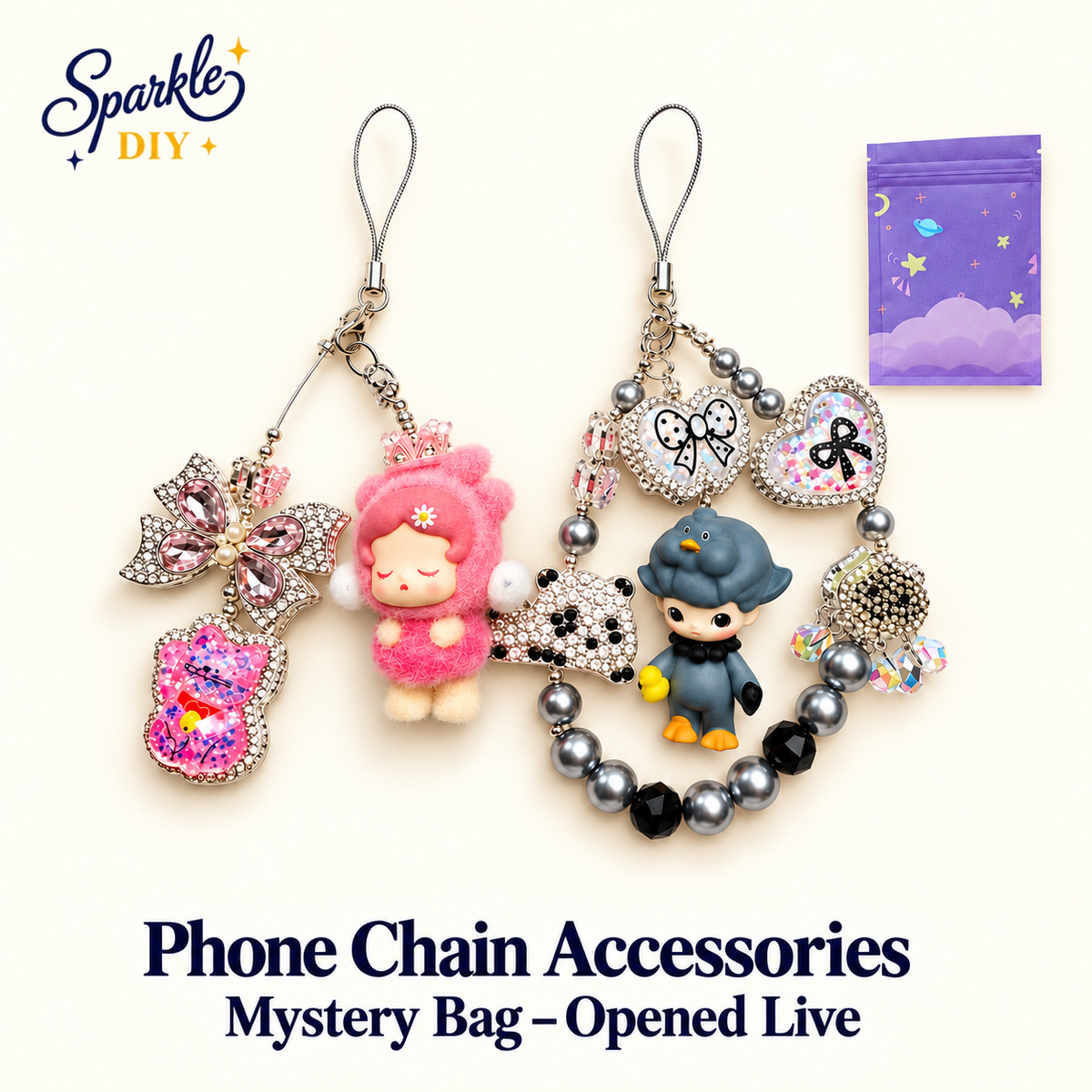 【NEW】 Phone chain accessories  Blind Bags- Open in live