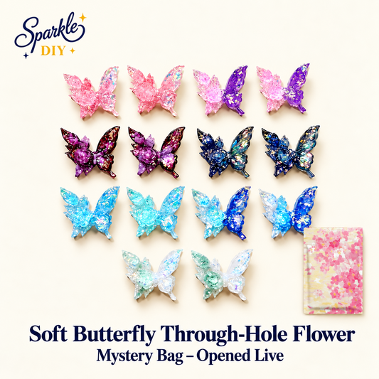 【New 💖】Soft butterfly / Through-hole flower Blind Bag- Open in live