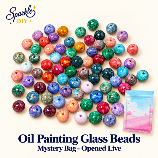 【New 💖】oil painting glass beads Blind Bags- Open in live