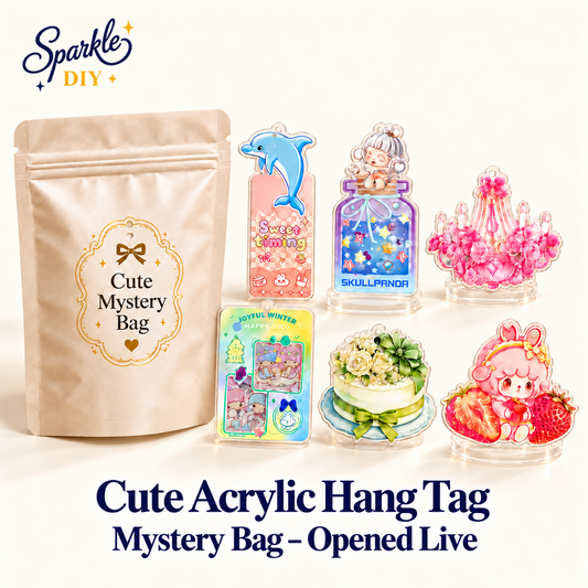Cute Acrylic Hang Tag Mystery Bag
