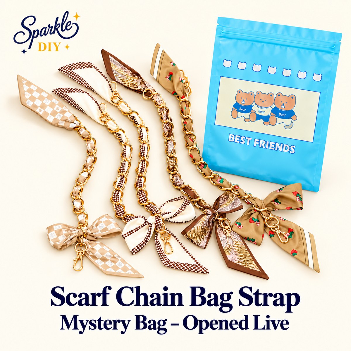 Scarf Chain Bag Strap Mystery Bag – Opened Live