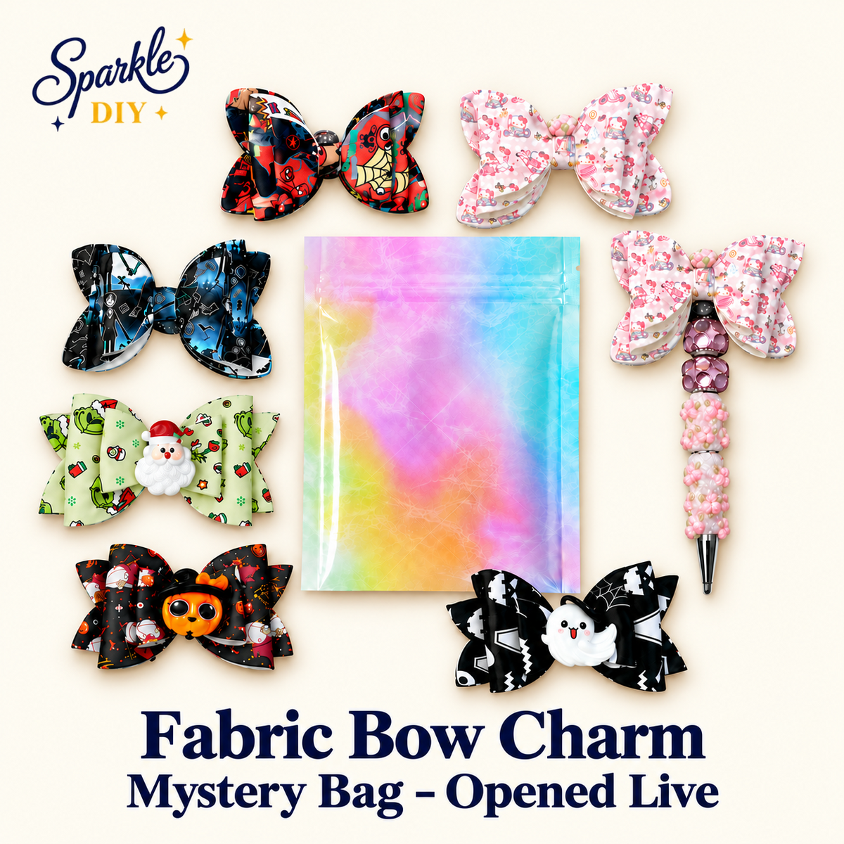 Fabric Bow Mystery Bag – Opened Live
