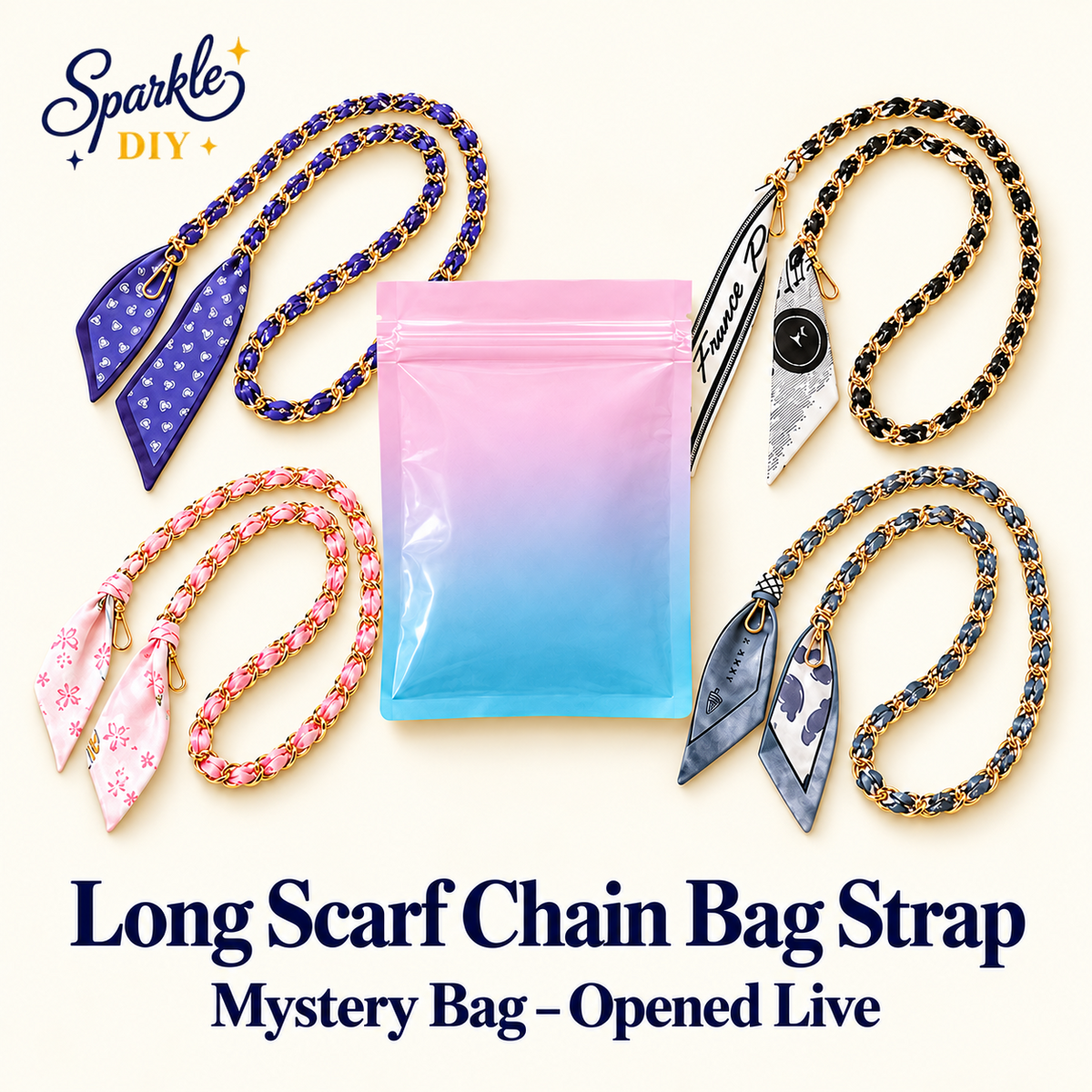 Long Scarf Chain Bag Strap Mystery Bag – Opened Live