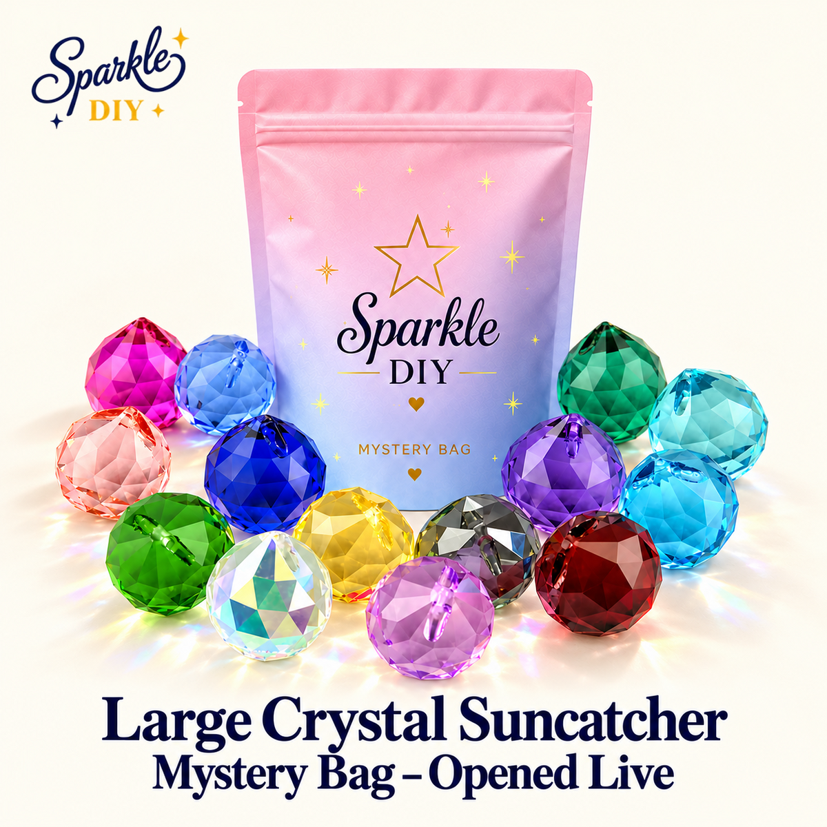 Large Crystal Suncatcher Mystery Bag – Opened Live