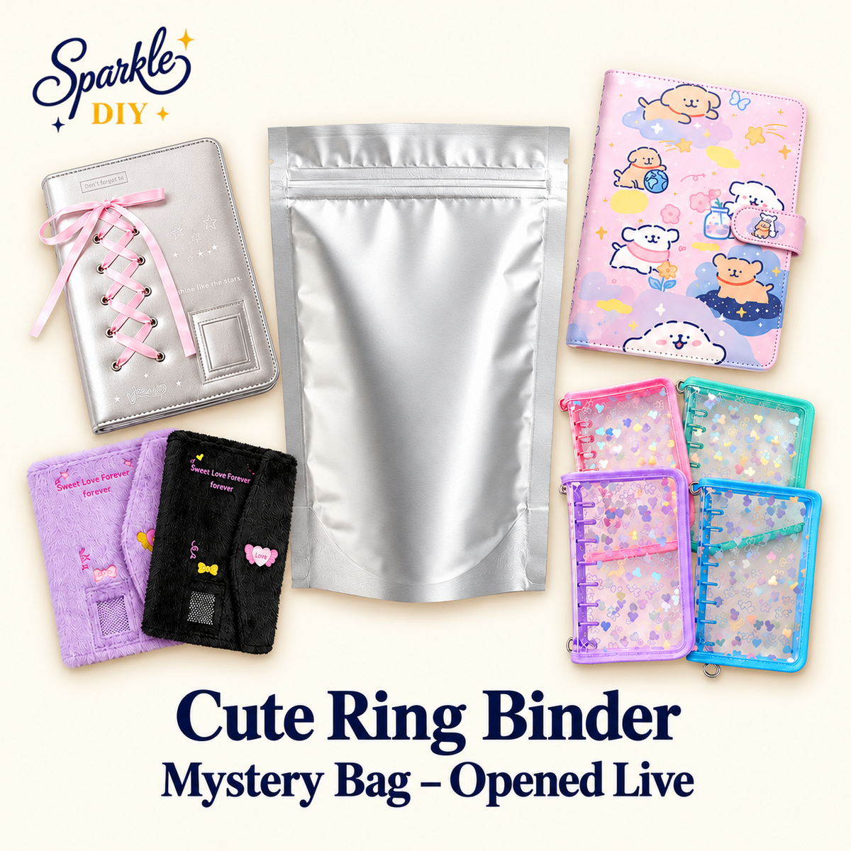 Cute Ring Binder Mystery Bag – Opened Live