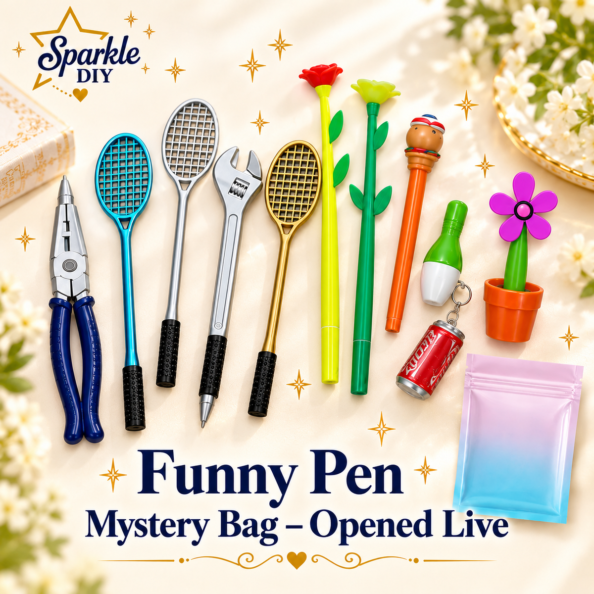 Funny Pen Mystery Bag – Opened Live